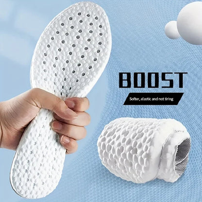 New Orthopedic Memory Foam Sport Insoles Shoes Sole Cushion Running Shock-Absorbant Breathable Deodorization EVA Soft Pad 2pcs