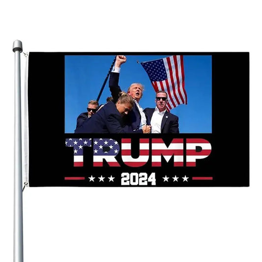 2024 Trump Flag President Flag for Garden 3x5ft Missed Me Flag Trump Outdoor Yard Flags Trump Fight 2024 Garden Flags