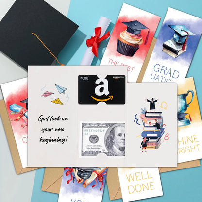 Graduation Cards 24PCS Money Holder 2024, Graduation Gift Cards with Envelopes,College Congratulations Graduat