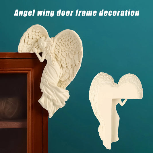 Angel Door Frame Decor 3D Angel Statue Figurines Angel Wall Sculpture Gift for Birthday Christmas Thanksgiving