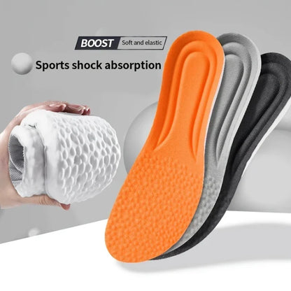 New Orthopedic Memory Foam Sport Insoles Shoes Sole Cushion Running Shock-Absorbant Breathable Deodorization EVA Soft Pad 2pcs